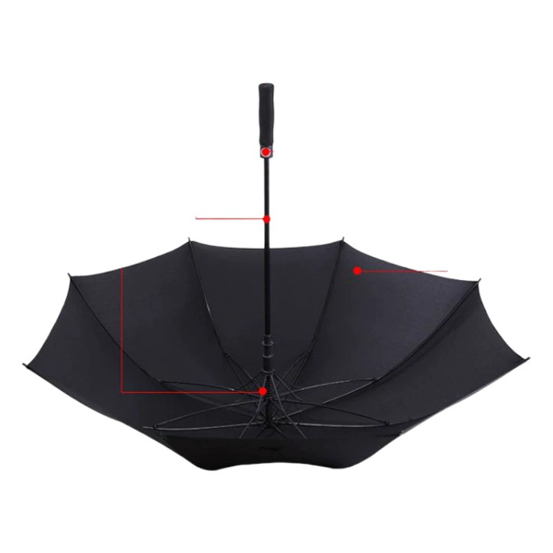 Зонт с очень сильным двухслойным зонтиком для гольфа автоматический длинная ручка зонтик Rusnes прямой рекламный зонтик зонтик на заказ