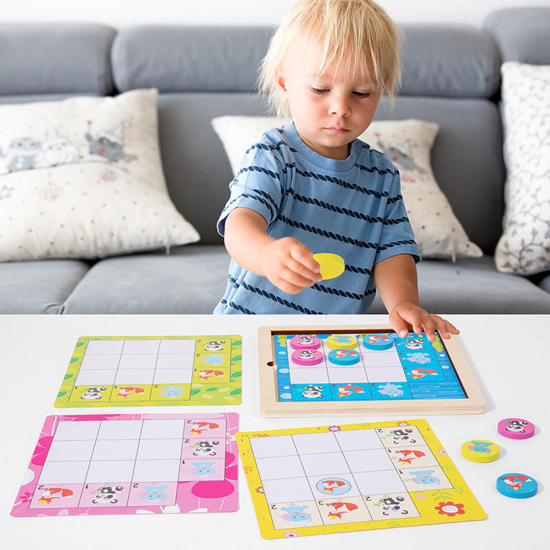 스도쿠 어린이 게임 장난감 생각 논리 훈련 초등학교 학생 JIUGONGGE 부모-자식 대화 형 데스크톱 게임 도매