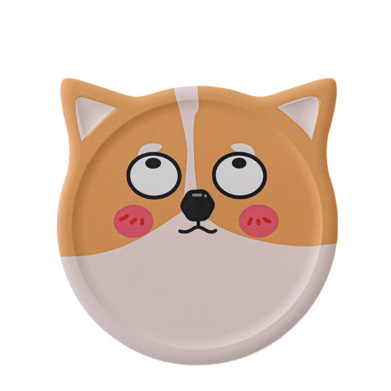 Cerámica posavasos gato creativo montaña corcho absorbente montaña lindo mascota de dibujos animados creativo regalo logotipo personalizado impresión
