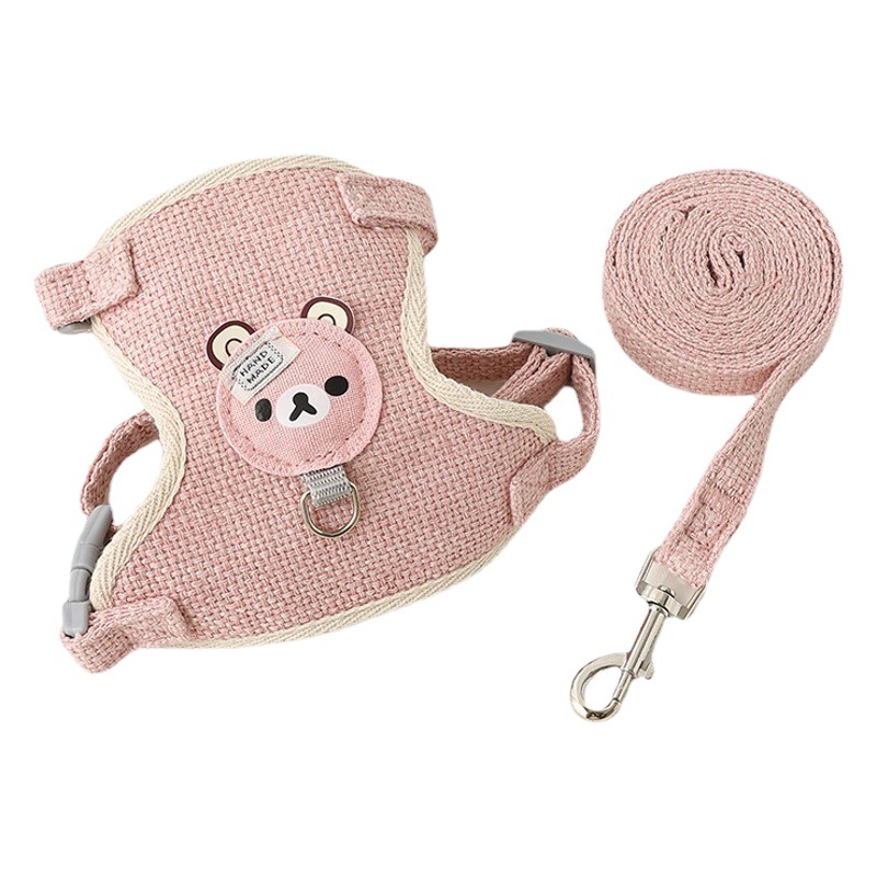 Perro cuerda perro mascota Correa chaleco pequeño perro gato correa de pecho Cadena de perro conejo suministros para mascotas