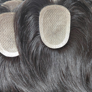 Women's Hand-Knitted Hand-Knitted Hand-Knitted Hand-Knitted Hair Piece Simulated Scalp Traceless Reissue to Increase Hair Volume to Cover White Hair