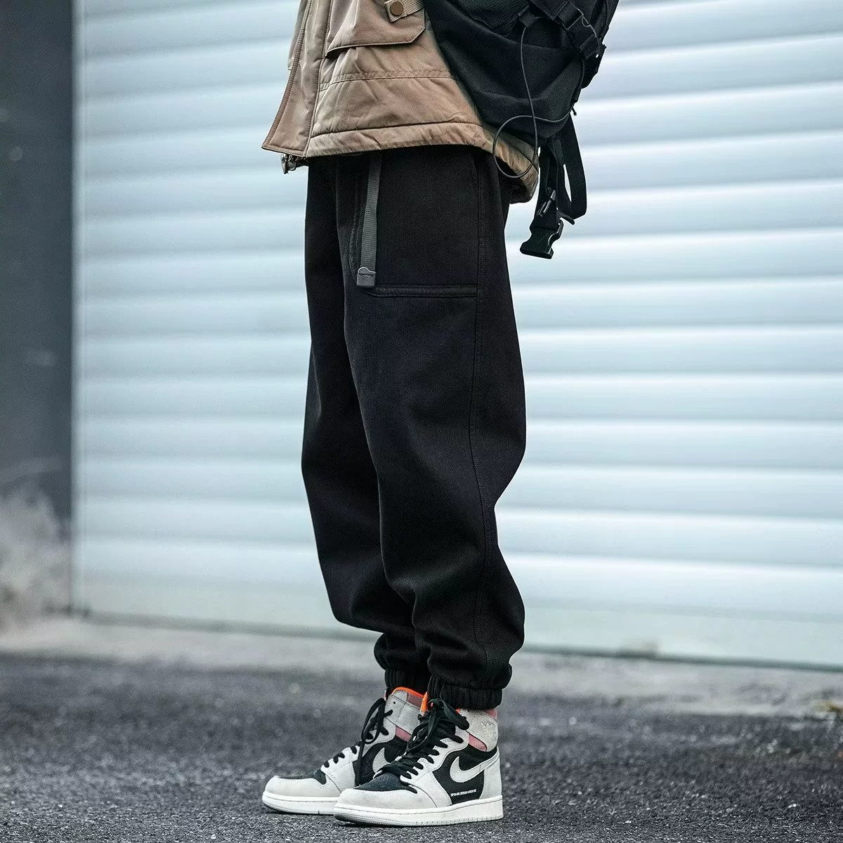Весенние и осенние мужские спортивные штаны модные комбинезоны модные дикие молодежные тренды красивые эластичные повседневные брюки