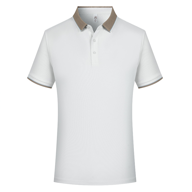 Nuevo negocio 7A antibacteriano sensación fría de hombre manga corta con collar camiseta polo personalizada sensación de alto nivel