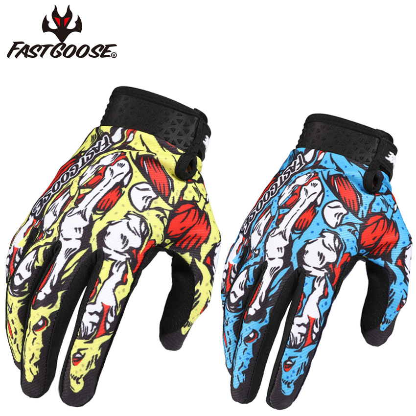 Fastgoose Thin Touch Screen Long-Finger Motorcycle and Cycling Racing Gloves