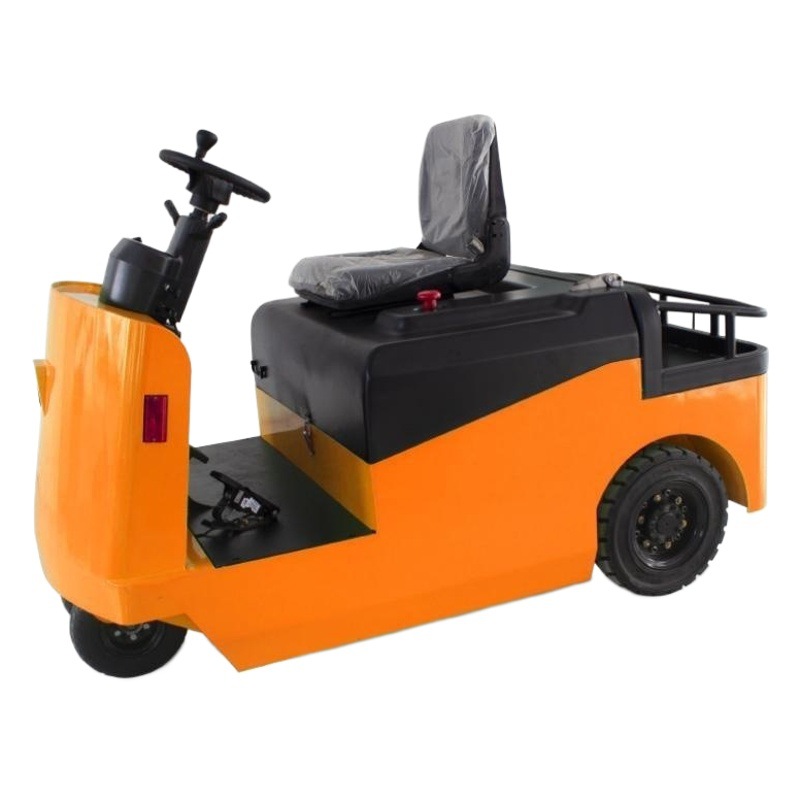 Tractor totalmente eléctrico montado en un vehículo tractor de transporte de carga de tracción de transferencia de cabeza de remolque de fábrica de aeropuerto