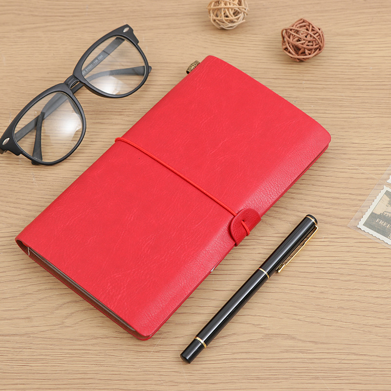Cuaderno TN transfronterizo A6 vintage de viaje, diario de bolsillo, superventas de Amazon con correa, fabricante de cuadernos personalizables image 11