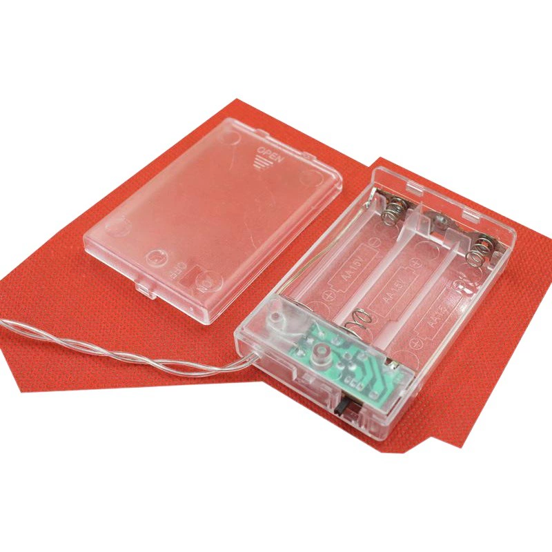 Батарейный отсек прозрачный 2AA батарейный отсек 3AA аксессуары с переключателем с функцией вспышки времени № 5 батарейный отсек