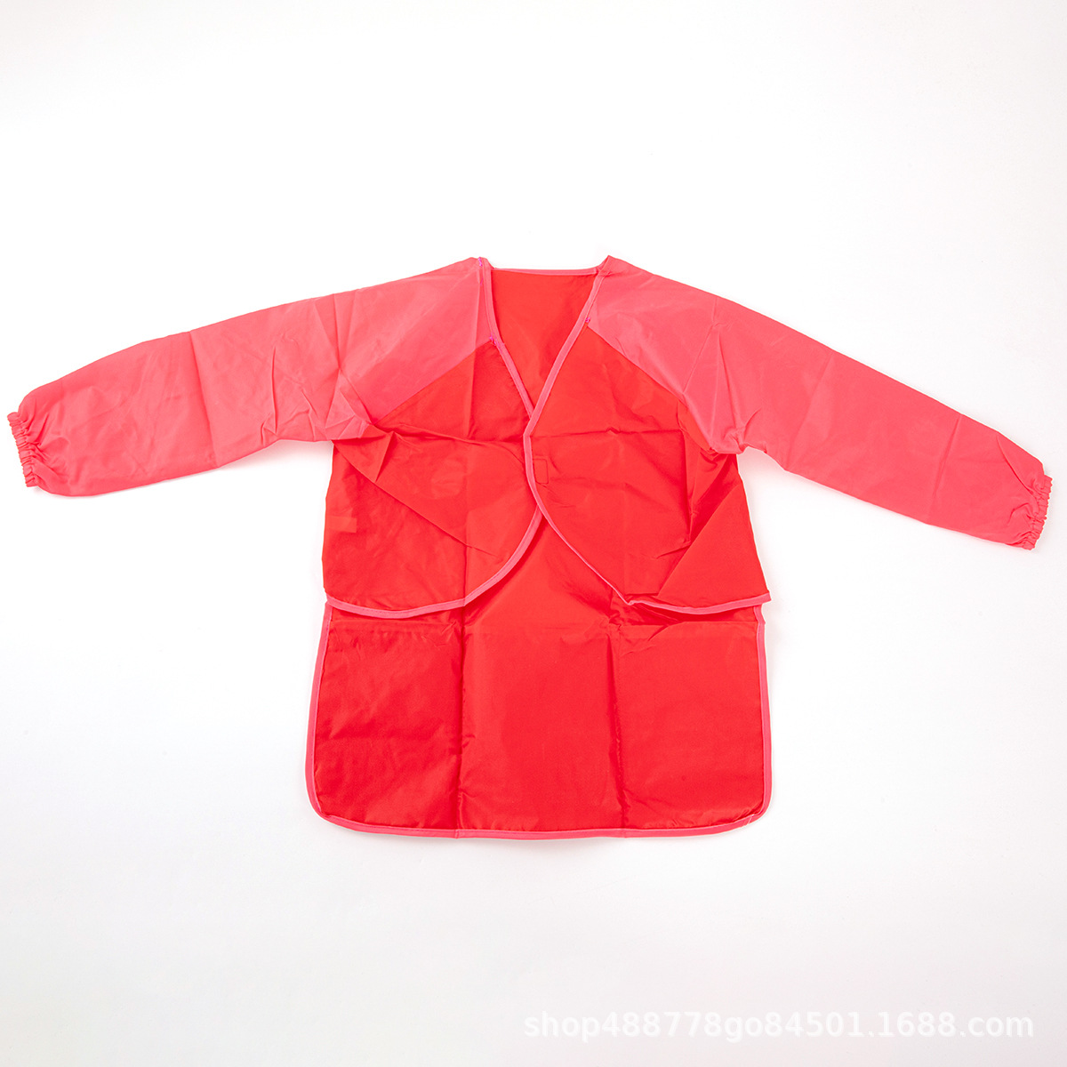 Fábrica directa de pintura infantil poliéster delantal impermeable anti-drama abrigo de manga larga pintura ropa de pintura artículos de arte