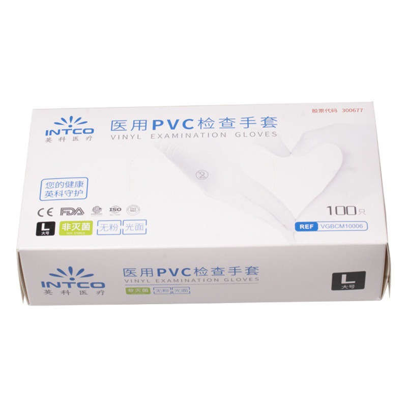 Guantes desechables de PVC catering para hornear guantes desechables de belleza guantes impermeables resistentes al aceite examen dental