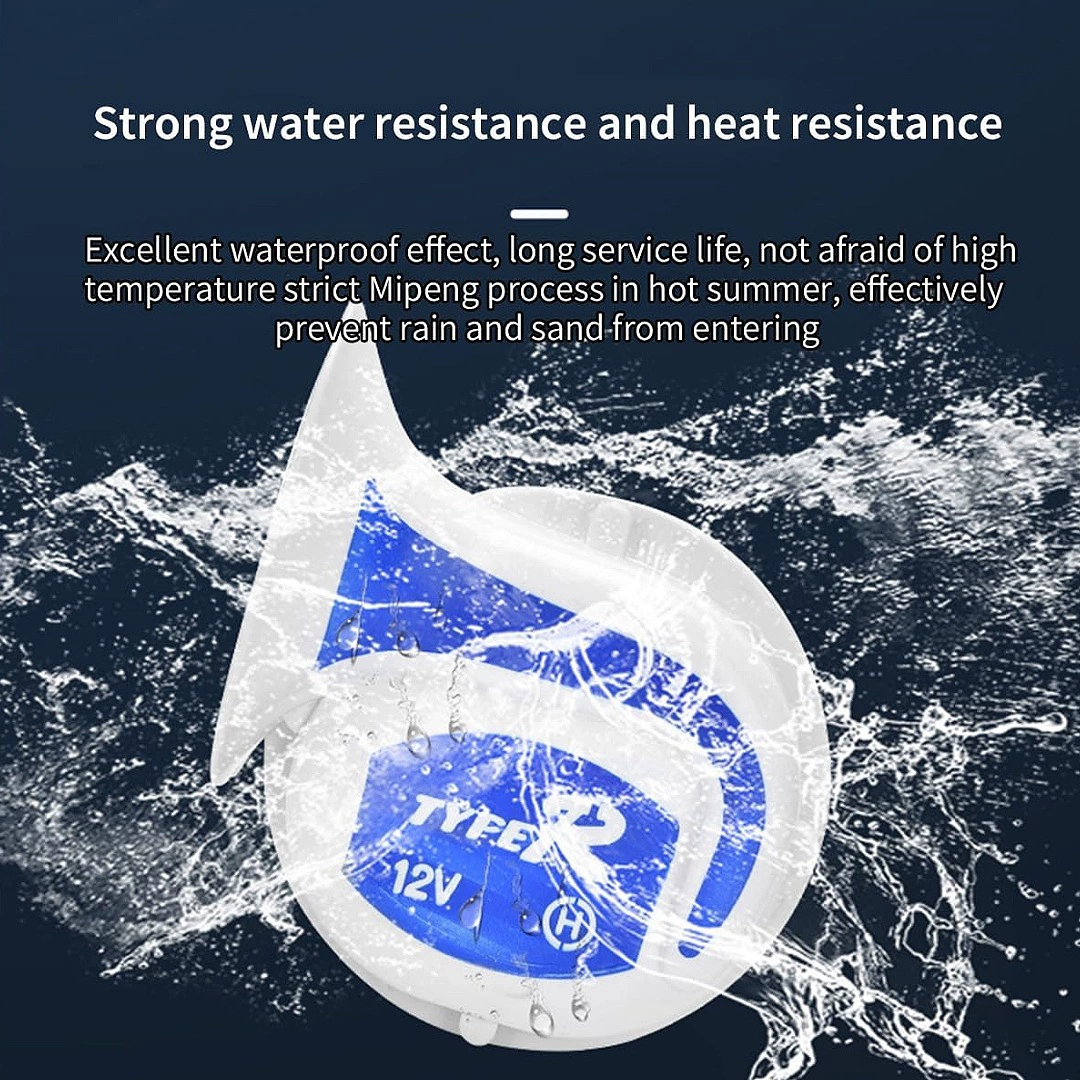 Автомобильный электрический звуковой сигнал «Улитка» 12В, высокочастотный, 300 дБ, водонепроницаемый, для мотоциклов