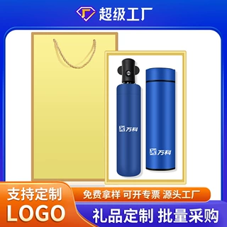 套装logo公司企业年会礼品开业活动银行伴手礼随手礼304不锈钢