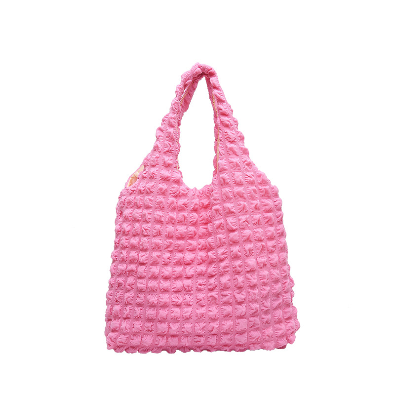 Nuevo ins mujer caramelo bolso de nube de color extranjero bolso de soplado 2024 nuevo canvas simple bolso de hombro