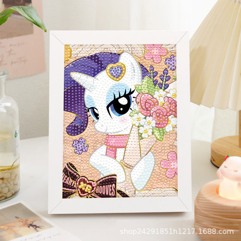Diamante nuevo lápiz de dibujos animados pequeño nuevo pegatino diy puzzle manual regalo de cumpleaños para niños estudiantes