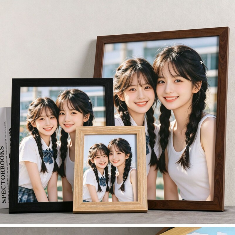 Creative Small Photo Frame Display Stand Simple 5inch 6inch 7inch Wall-Mounted Children's Painting 10inch A3A4 Wooden Photo Frame Wholesale Creative Small Photo Frame Display Stand Simple 5inch 6inch 7inch Wall-Mounted Children's Painting 10inch A3A4 Wooden Photo Frame Wholesale