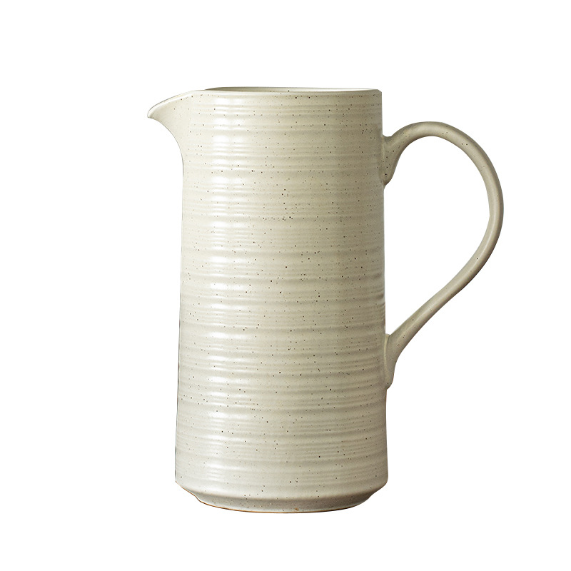 Muchos usos Colección de botellas de agua Olla para el hogar Botella de agua fría de gran capacidad Venta al por mayor Decoración de flores de cerámica retro Olla de mano