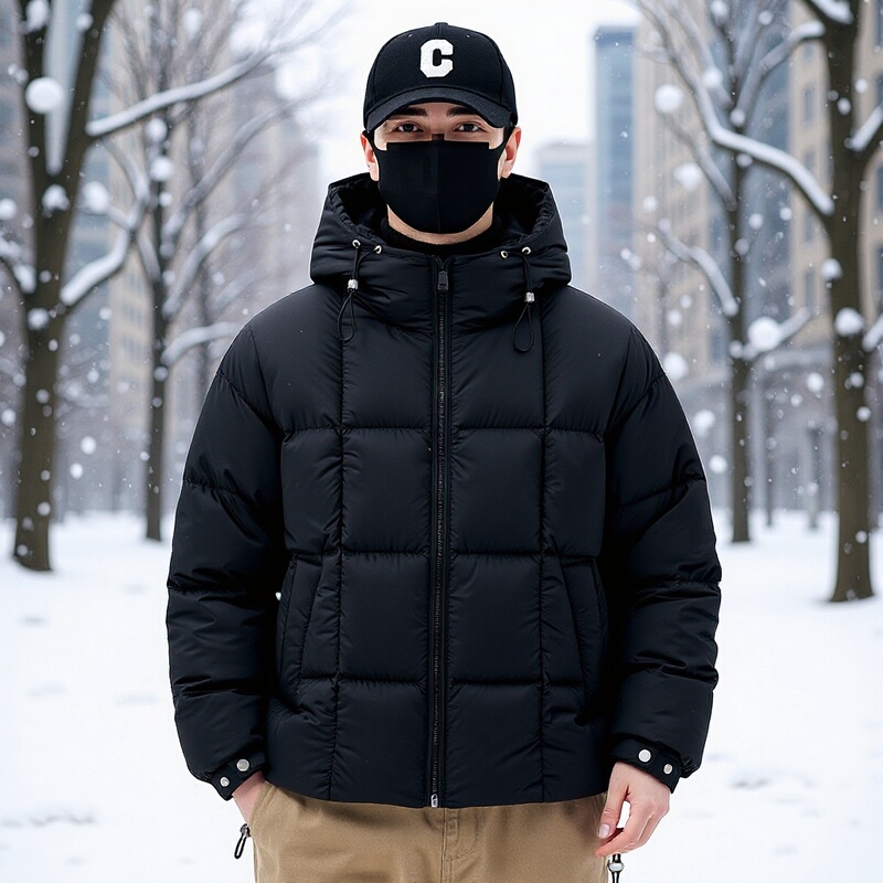 New Men's Winter down Jacket 2025, Thickened, Loose Fit, Warm, 90% White Duck Down, Casual Coat, Wholesale Patagonia