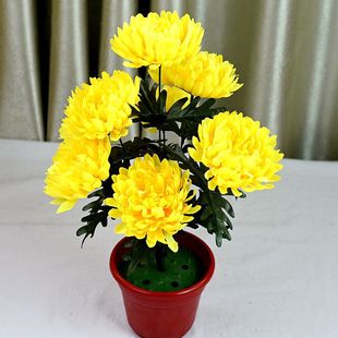 Photo screen simulation flower wholesale high quality Qingming flower simulation chrysanthemum 2023 New 9 Cold Chrysanthemum simulation silk flower