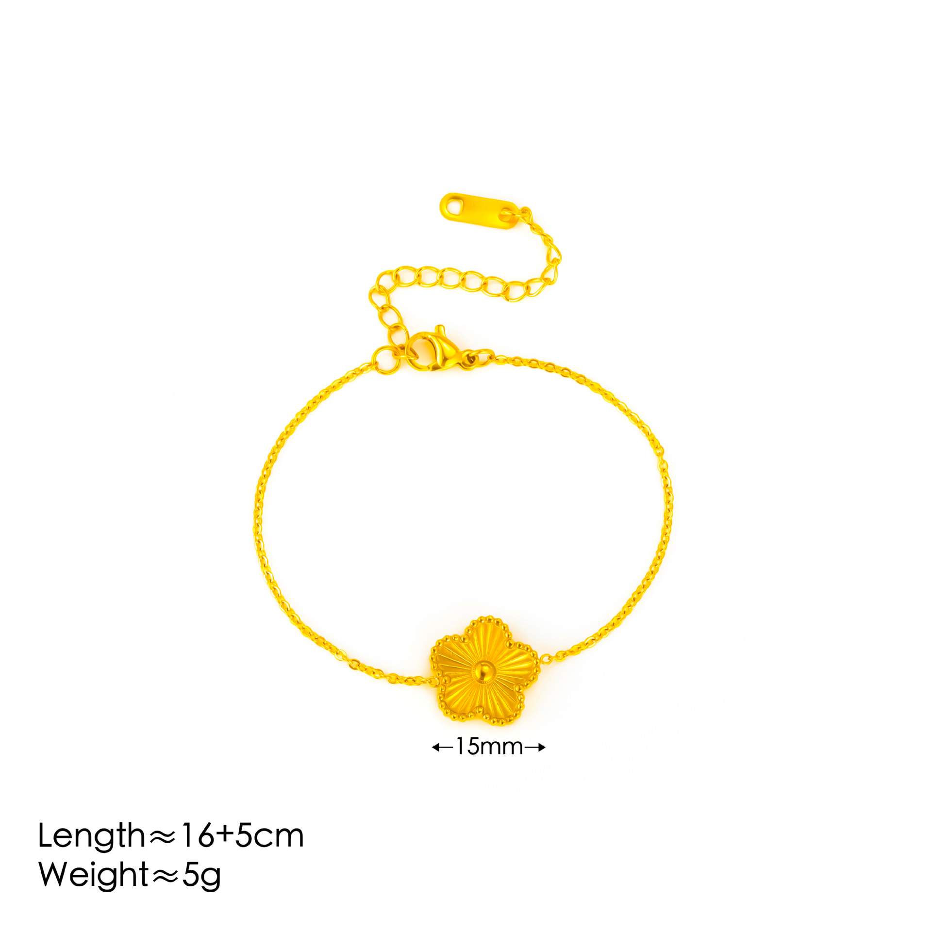 Simple elegante traje de la joyería de La Flor de cinco hojas trébol láser titanio acero ciruela flor moda todo partido en línea rojo joyería de moda