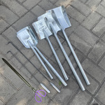 加厚生铁煤铲灰铲炉渣铲煤球炉子烧火工具白铁铲家用一体火钩家用