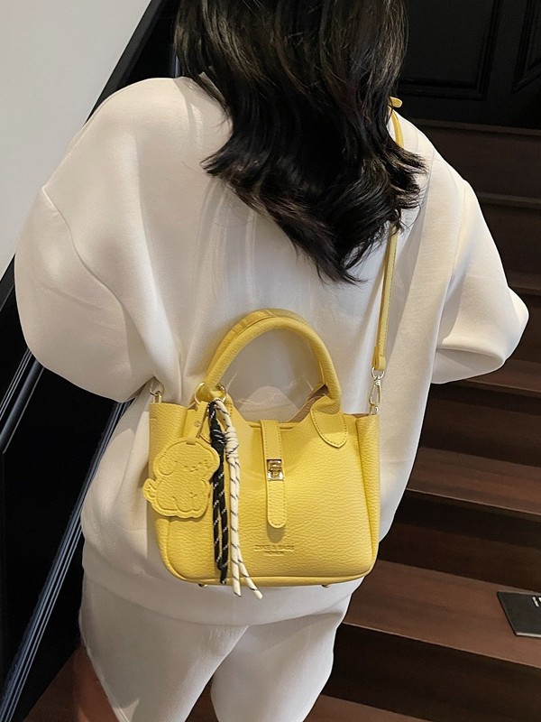 Nicho coreano bolso de cesta de verduras de mano mujer 2025 comercio exterior nueva moda bolso de cubo de moda bolso de hombro universal