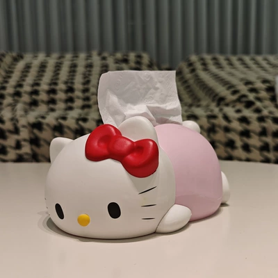 Cute to Melt Kt Tissue Car tissue box/set - pink-kt-tissue-box-lying-position