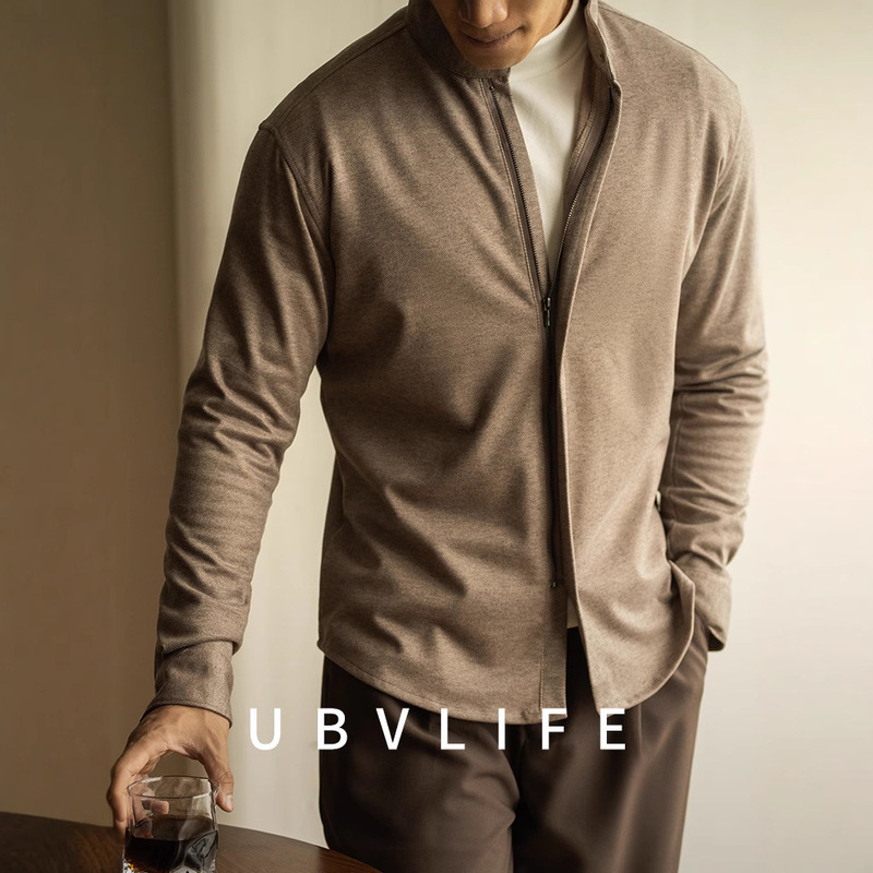 Light Business Thickened Warm Wool Zipper Long-sleeved Shirt Men's Youth Autumn and Winter New Slim-fit Casual Shirt Light Business Thickened Warm Wool Zipper Long-sleeved Shirt Men's Youth Autumn and Winter New Slim-fit Casual Shirt