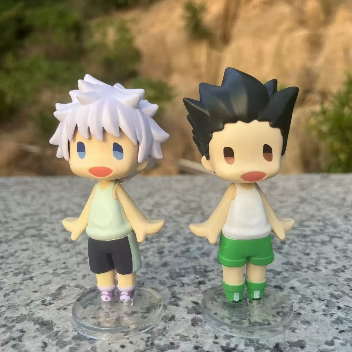 Китайский Full-time Hunter Doudou Eye Series Killua Gon версия Q кукла-фигура модель коробка украшение
