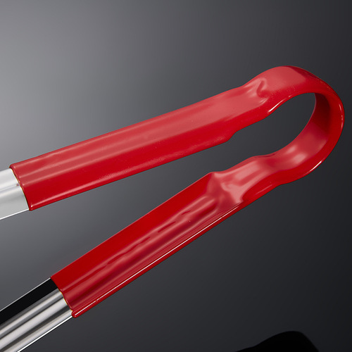 Thickened 201 stainless steel steak clip, egg bread food dessert ball clip three-line exquisite plum blossom clip manufacturer