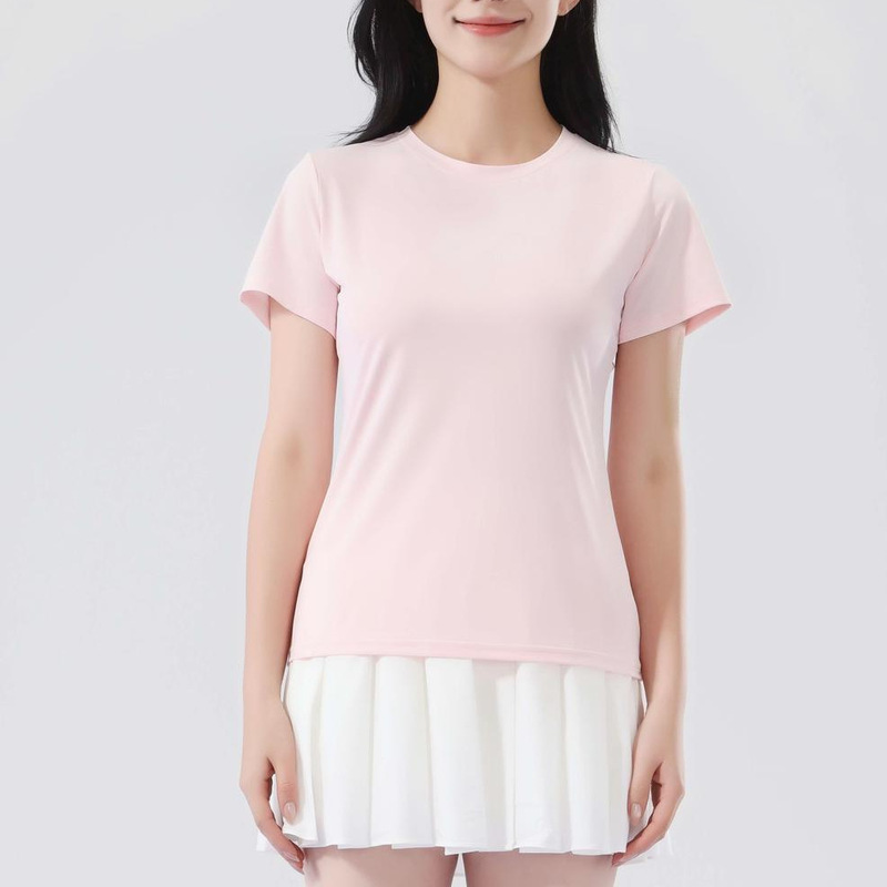 日焼け止めアイスシルク Tシャツ女性と男性のための夏半袖ルーズドレープ速乾性 Tシャツスポーツとレジャートップ|undefined