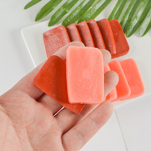 PVC simulation duck blood block props keychain ornaments creative Merin lunch meat ornaments simulation food food food and play