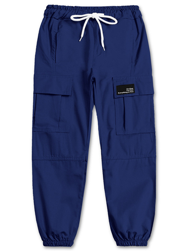 Pantalones Cargo con Puño para Mujer de Algodón con Cintura Elástica image 6