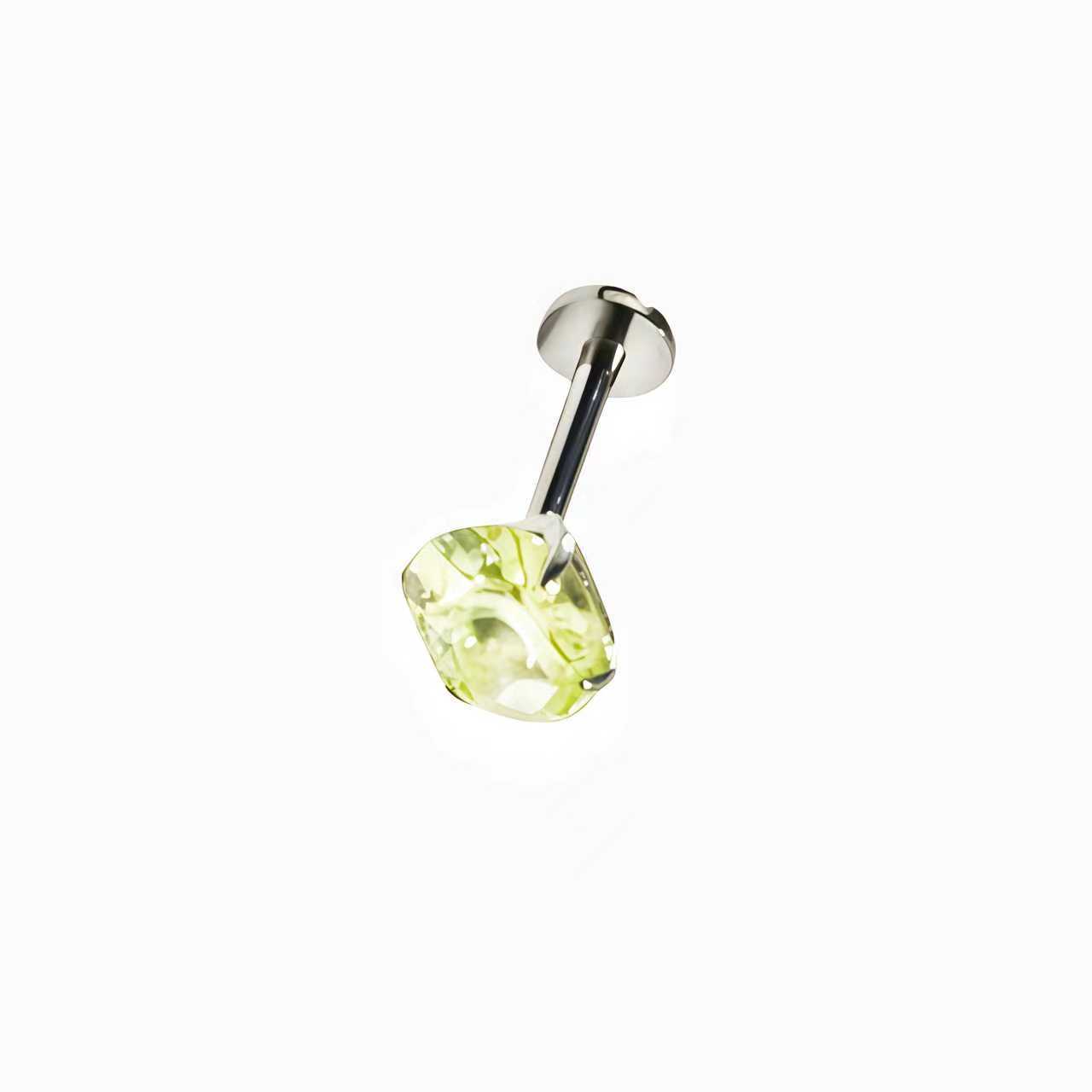Labret piercing jewelry detail image