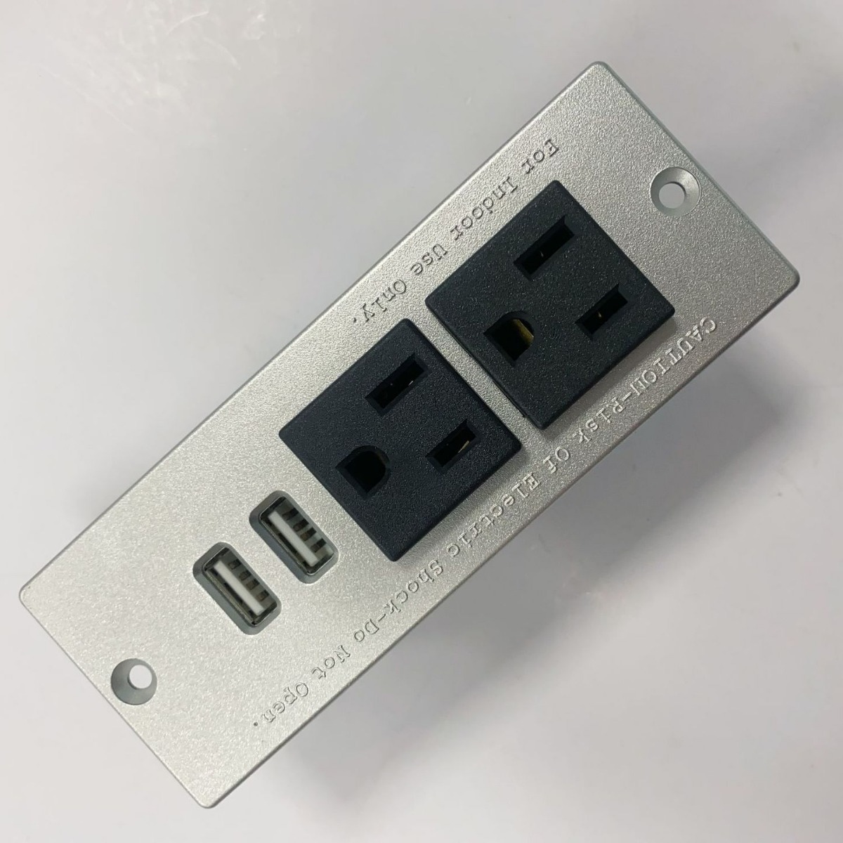 美标认证UL办公桌面家具插座美规USB充电插排插嵌入式插线板美式