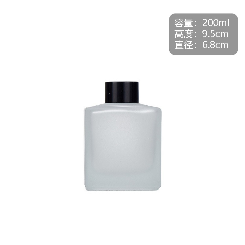 Botella de fragancia cuadrada de color 50ml 100ml botella de fragancia hotel adorno botella de fragancia de alta calidad de caña flor seca botella