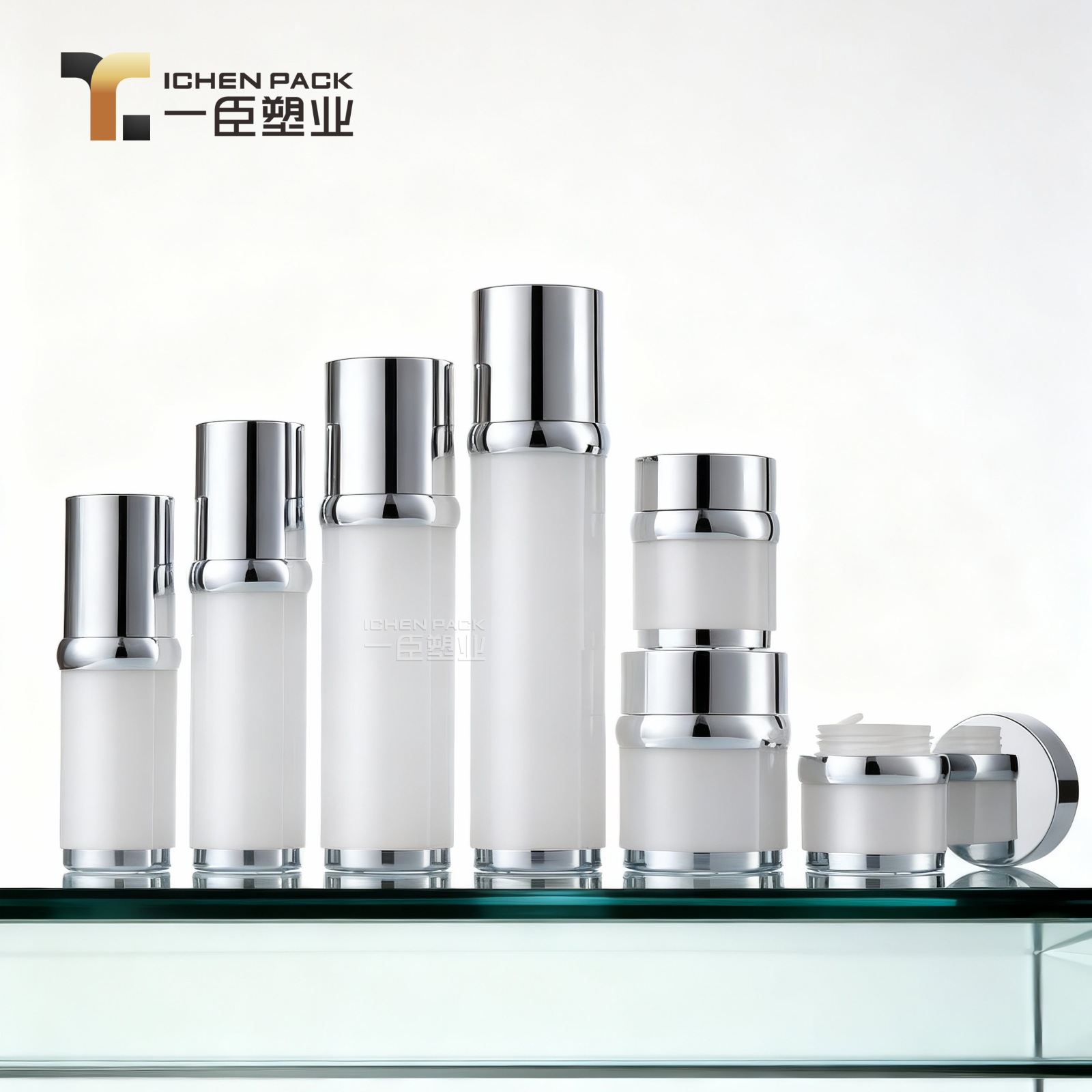 亚克力乳液喷雾瓶30ml100ml化妆品分装瓶 30g50g面霜膏霜塑料瓶子