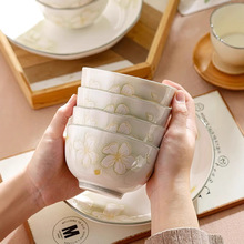 碗2025新款碗碟套装家用釉下彩陶瓷餐具碗碟套装高颜值饭碗组合