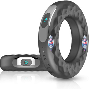 Adult supplies wholesale rechargeable silicone vibration lock ring men's delayed masturbation device AliExpress Amazon hot sale