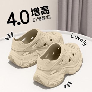 Nurse Hole Shoes Women's Summer Outer Wear 2025 New Thick-soled Non-slip Deodorant Breathable Operating Room Sandals Women