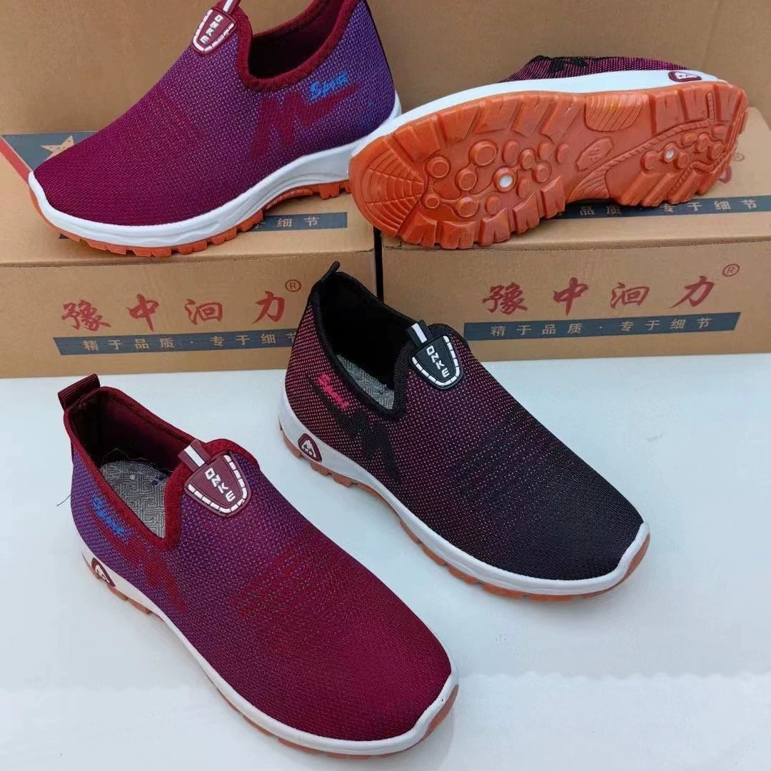 Весенне-осенняя повседневная спортивная Нескользящая женская обувь с сухожилиями, старая Пекинская Тканевая обувь, женская обувь для квадратных танцев, кроссовки оптом