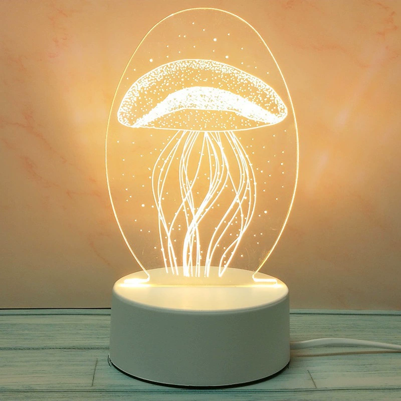 LED-ночник Creative Touch, питание USB/батарейки, 3D-акриловый дизайн, 15×5,5×20,5 см