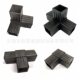 30x 30*1.0 square pipe right angle elbow pipe joint L-shaped pipe plug plastic tee four-way source manufacturer