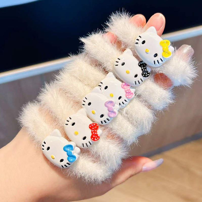 Sweet and Cute Cat Towel Ring Cartoon Hair Ring Soft Girl Hair Rope Girly Style Hair Rope Ponytail Rubber Band Headwear Sweet and Cute Cat Towel Ring Cartoon Hair Ring Soft Girl Hair Rope Girly Style Hair Rope Ponytail Rubber Band Headwear