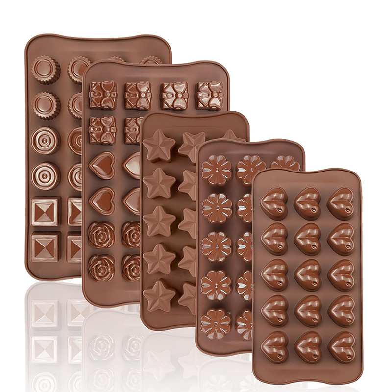 Molde de silicona en forma de tulipán para chocolate, gomitas, fondant, caramelos blandos, herramienta para hornear pasteles de chocolate de Dubái