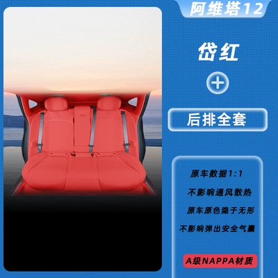 12 Seat Covers, Breathable Seat Protectors — Modelə uyğun (Original) oturacaq örtükləri - daihong-complete-set-of-rear-row-avita-12-special-car