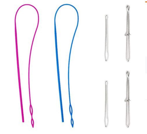 Práctico bricolaje para uso diario en el hogar (redondo, plano) traje de acero inoxidable suministros de costura enhebrador