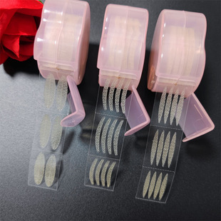 Self-adhesive strong glue-free water-free mesh mesh lace double eyelid stickers breathable invisible flesh-colored beauty stickers