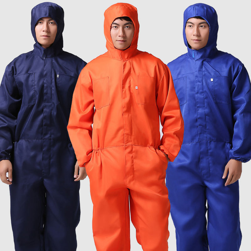 Auto Repair One-Piece Work Clothes Summer Thin Dust-Proof Spray Paint Work Clothes Shipyard One-Piece Repair One-Piece Hooded Clothes