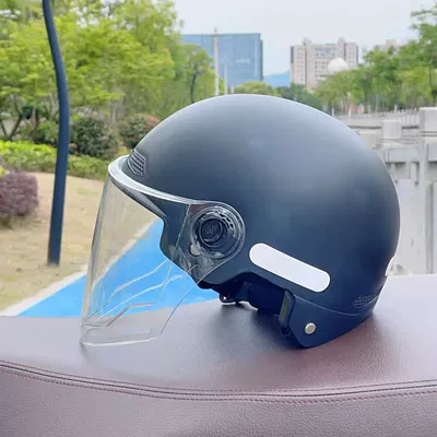 Men's and Women's Universal Safety Helmets, Motosiklet kaskı (dəbilqə) - new-national-standard-3c-sub-black-high-definition-long-lenses-lenses-are-not-anti-fog-one-size-fits-all