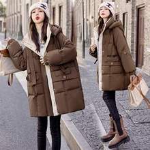 时尚潮流女士长款白鸭绒羽绒服冬季保暖显瘦外套