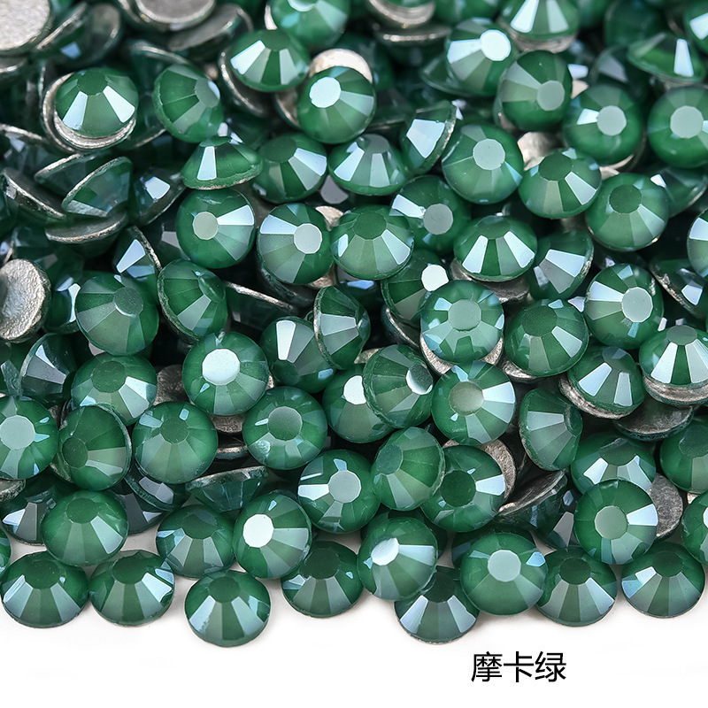 玻璃平底摩卡钻 美甲饰品diy手机壳水晶贴钻装饰品幻彩指甲钻批发|undefined